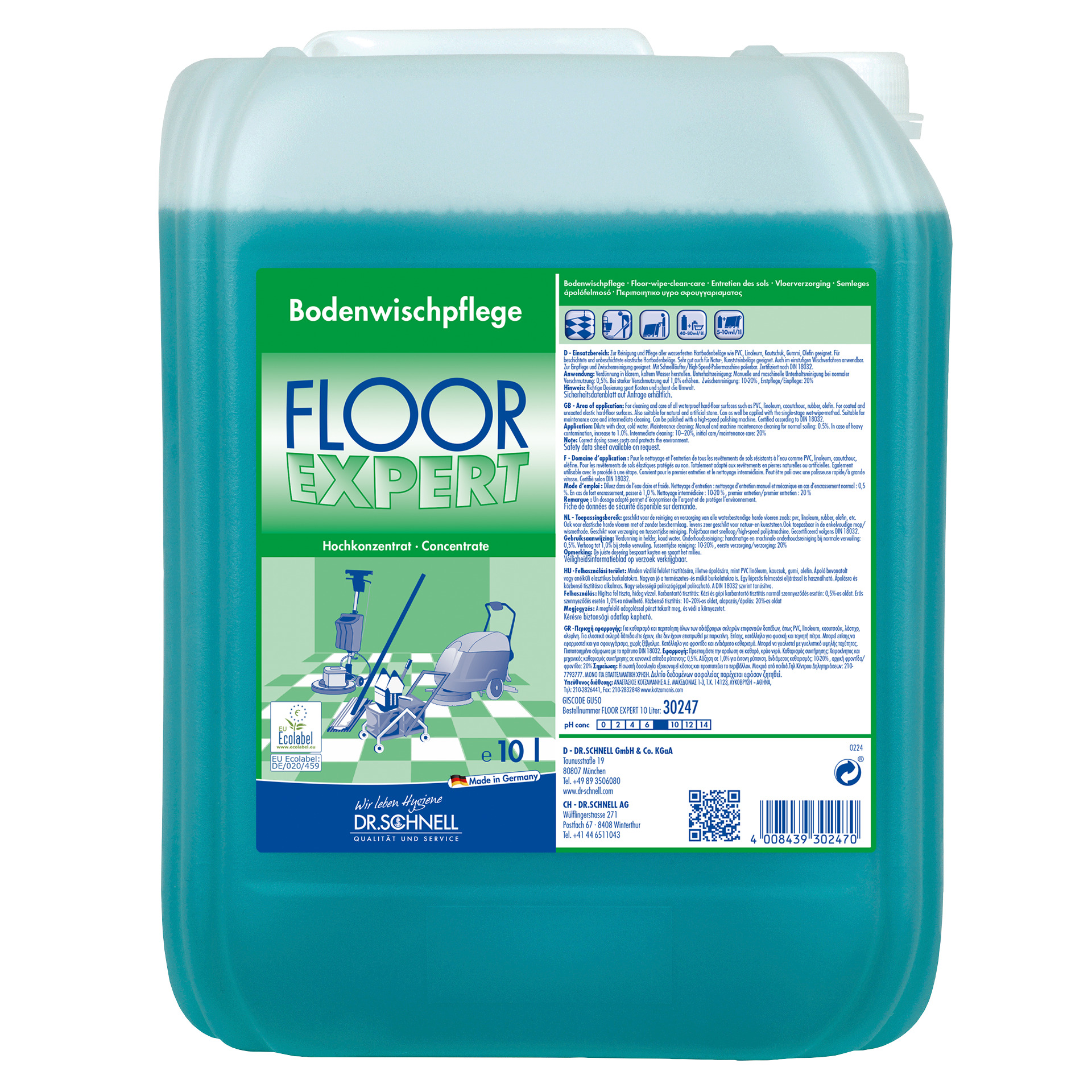 Dr. Schnell FLOOR EXPERT, Wischpflege 10 L