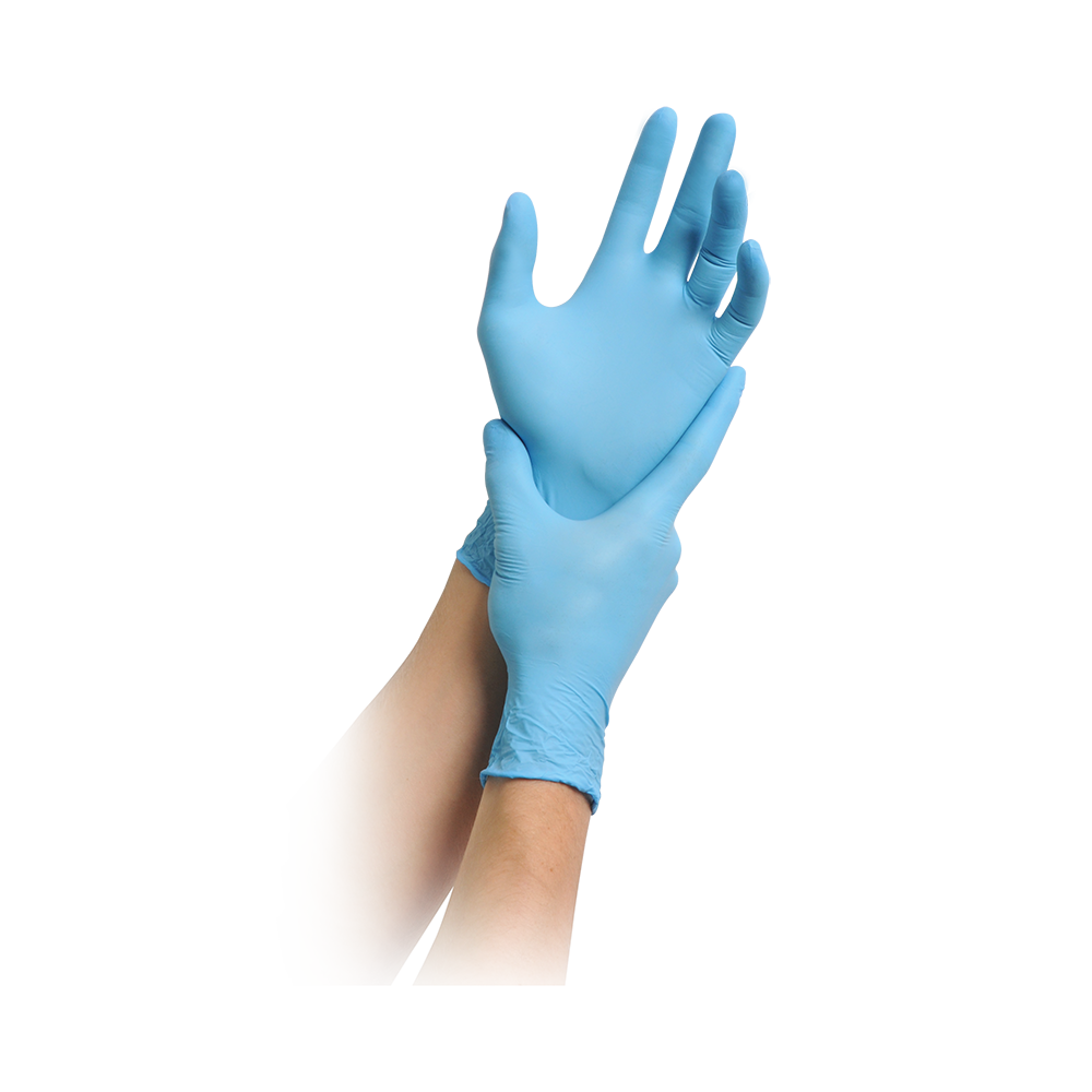 MaiMed Nitril solution PF blue Einmalhandschuhe, 200 Stück, Gr. L, blau, ungepudert