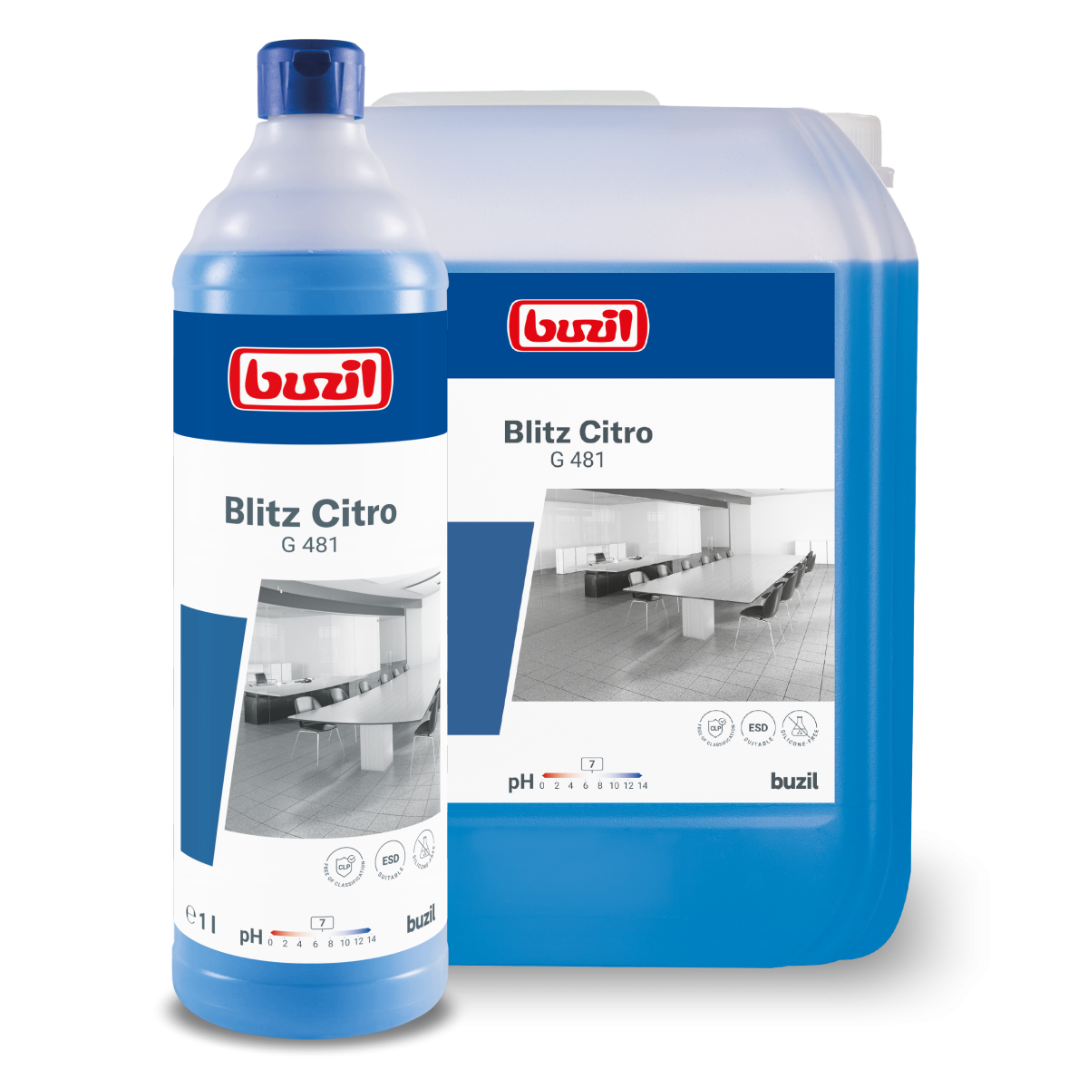 Buzil Blitz Citro G481 neutraler Alkohol-Universalreiniger, 1L-Flasche