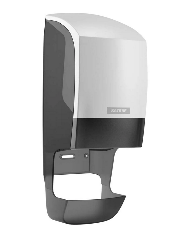 Katrin System-Toilettenpapierspender, weiß, mit Hülsenfänger