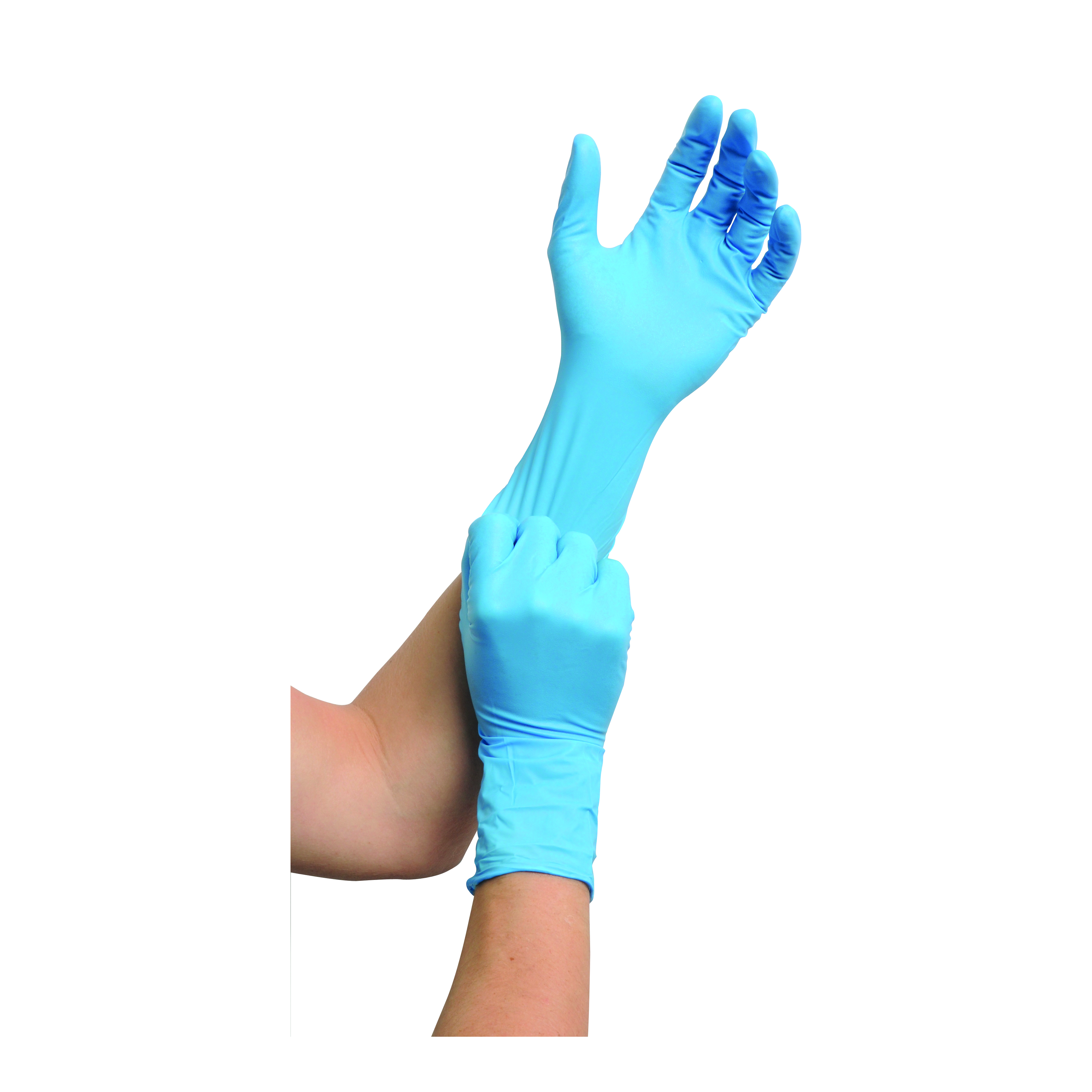 MaiMed nitril ST PF Einmalchemikalienschutzhandschuhe, Gr. XL, blau, ungepudert 