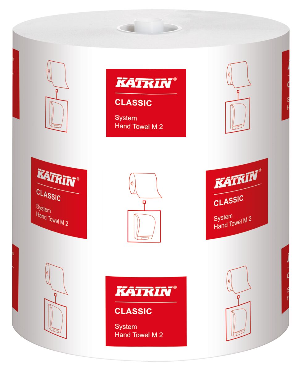 Katrin Classic System Towel M 2, Rollenhandtuchpapier, weiß, 2-lagig
