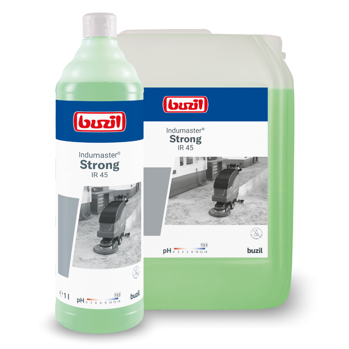 Buzil Indumaster Strong IR 45 hochalkalischer Industriereiniger, 1L-Flasche