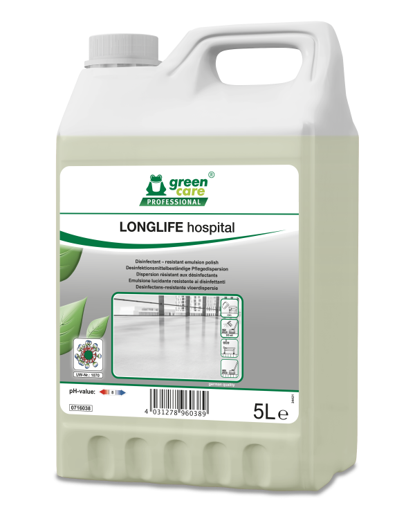 Tana LONGLIFE hospital, desinfektionsmittelbeständige Pflegedispersion, 5 L Kanister