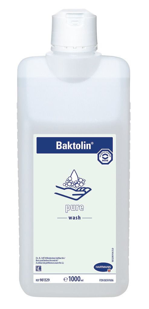 Hartmann Baktolin pure, parfümfreie Waschlotion, 1 L Flasche