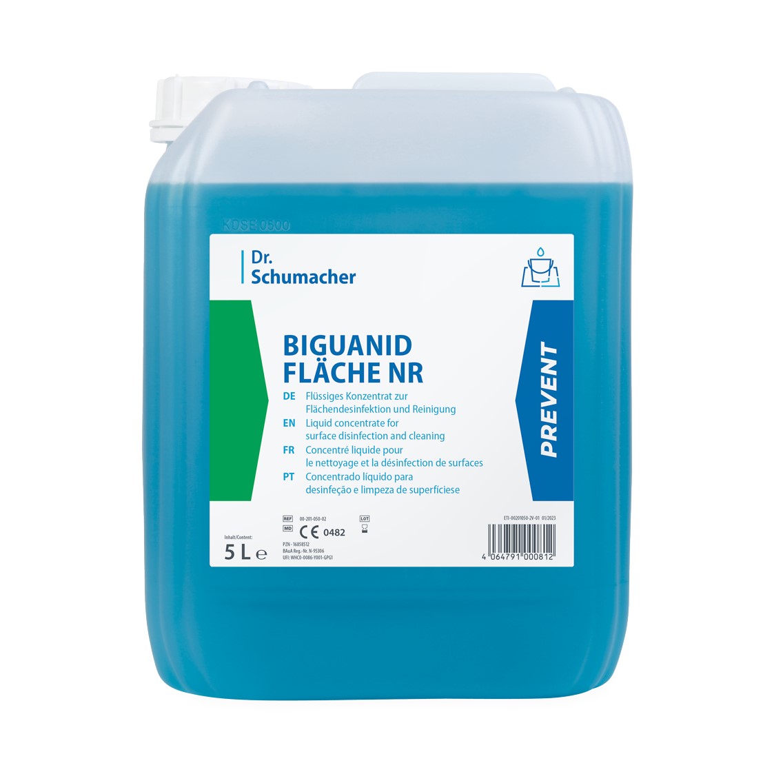 Dr. Schumacher Biguanid FLÄCHE NR, 5 L, Konzentrat zur Flächendesinfektion & Reinigung