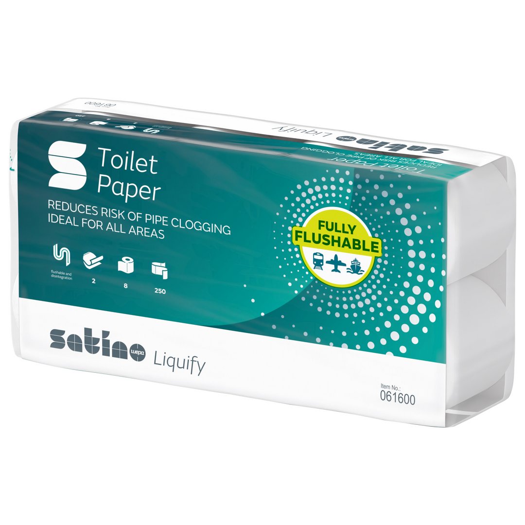 Satino Liquify Toilettenpapier, 3-lagig, schnellauflösend