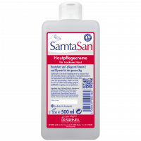 Dr. Schnell SAMTASAN Hautschutz und Pflegecreme mit Vitamin E, 1 L Spenderflasche