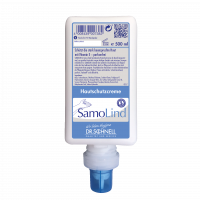 Dr. Schnell SAMOLIND Hautschutzcreme, parfümfrei, mit Vitamin E, 500 ml Flasche