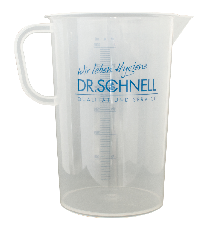 Dr. Schnell Messbecher, transparent, 3000 ml