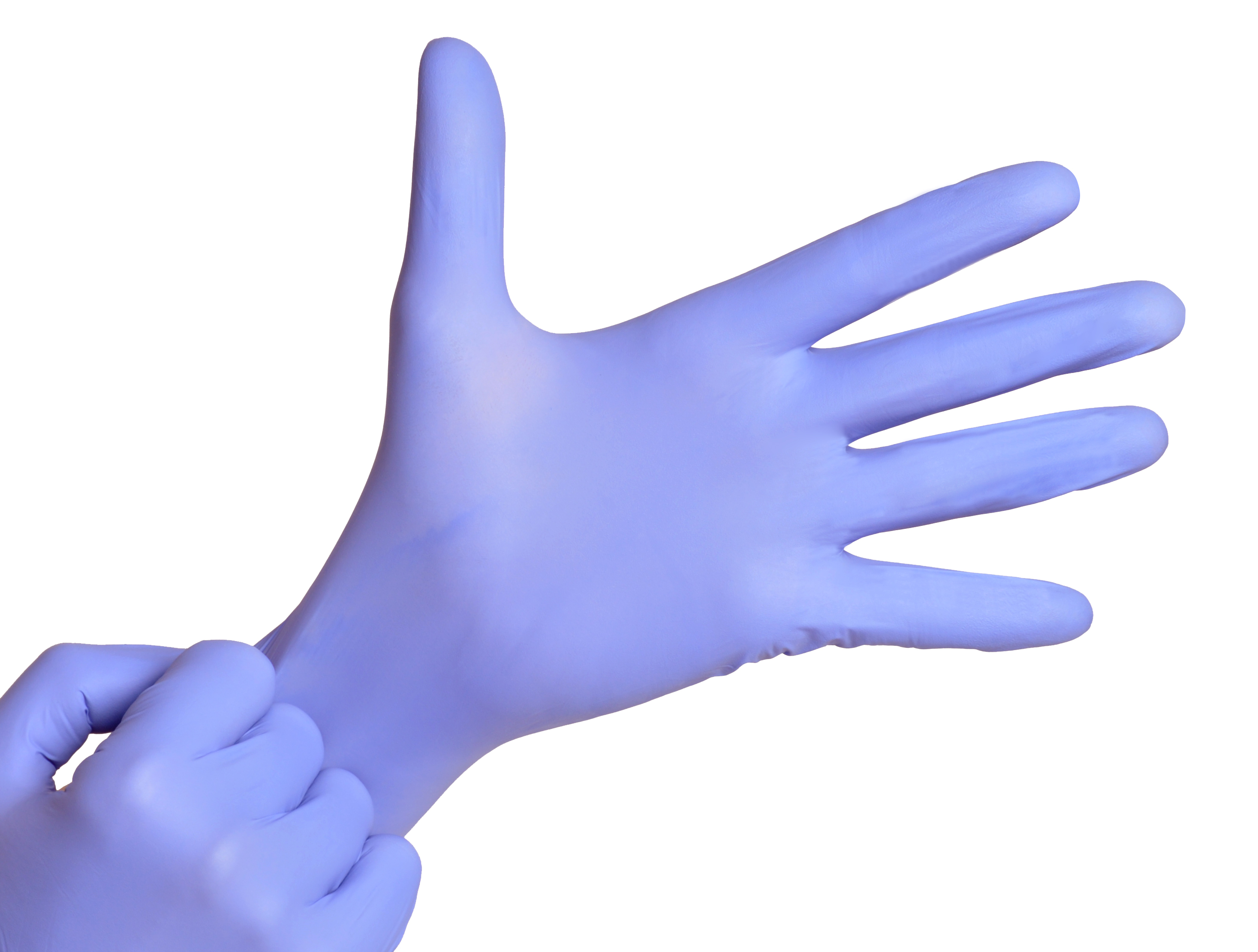 Semperguard Nitril XtraLite Einmalhandschuhe, Gr. M, lavendel-blau, ungepudert