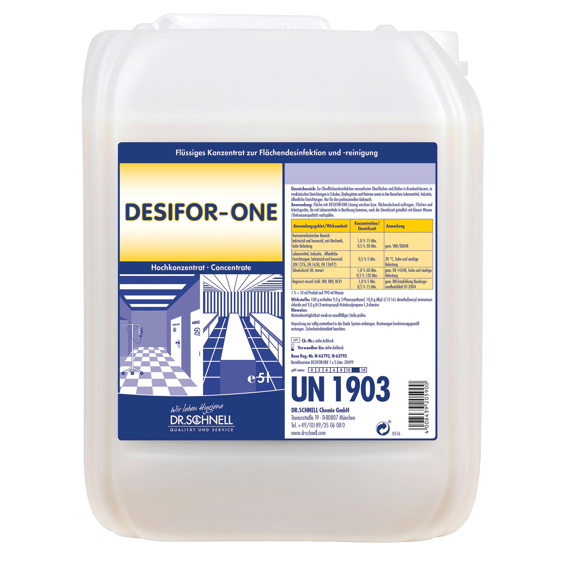Dr. Schnell DESIFOR-ONE Desinfektionsreiniger 5 L