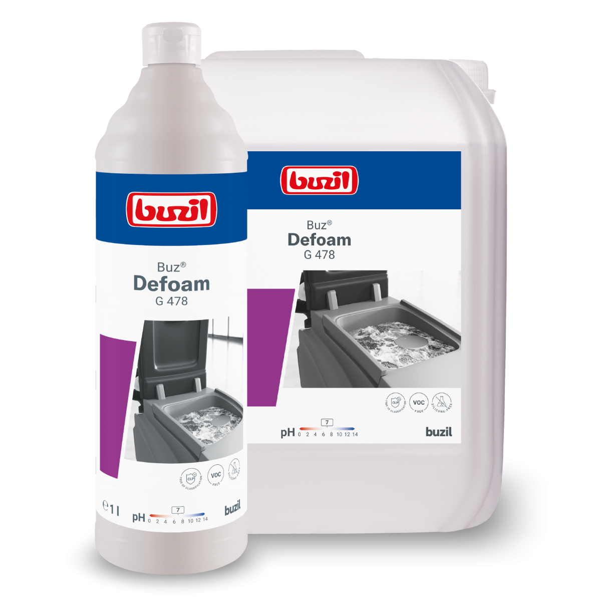 Buzil Buz Defoam G 478 Entschäumer für Maschinen, 1L-Flasche