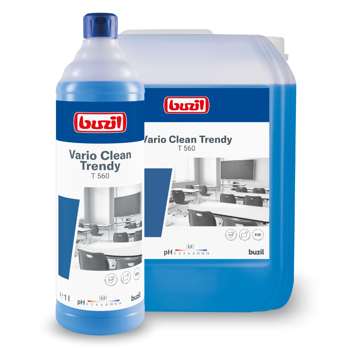 Buzil Vario Clean Trendy T560 Schon- und Kunststoffreiniger, 1L-Flasche