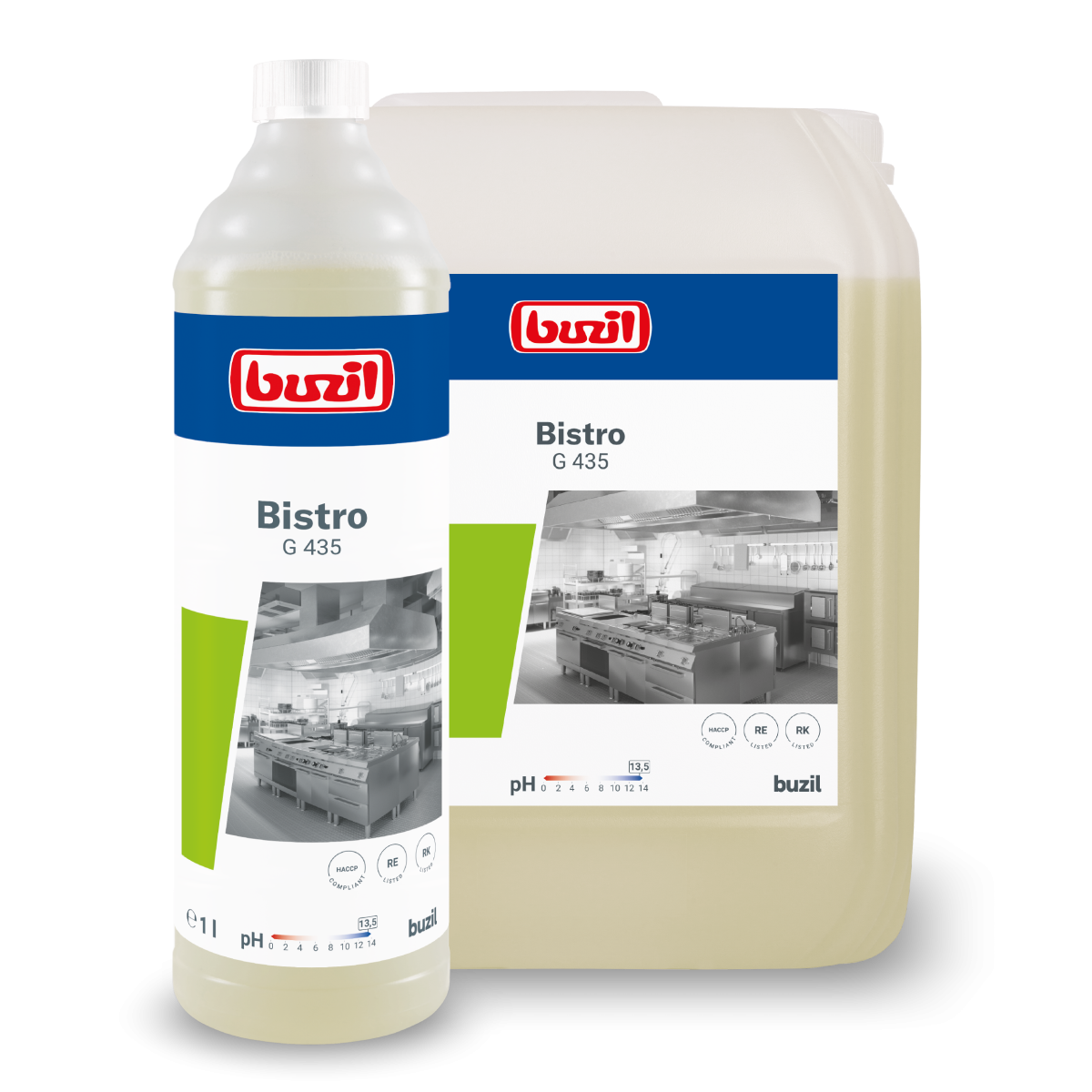 Buzil Bistro G435 Intensiv-Küchen- und Fettreiniger, 1L-Flasche