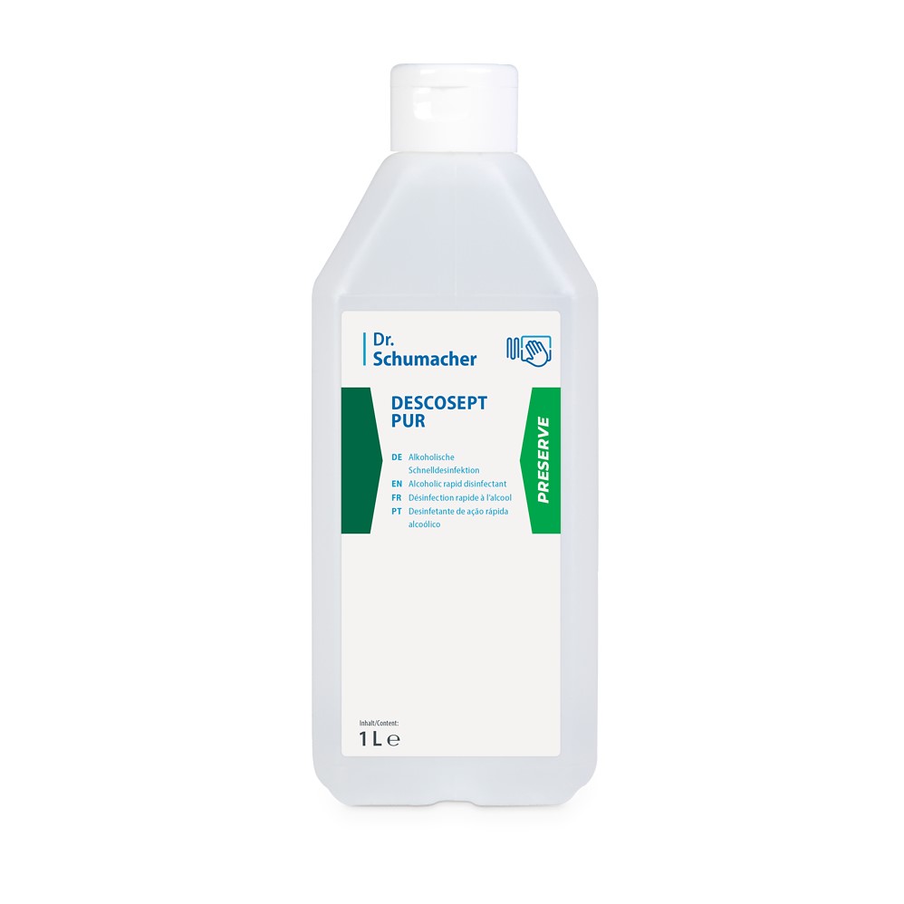 Dr. Schumacher Descosept PUR, alkoholische Schnelldesinfektion,1000 ml Descoflexflasche