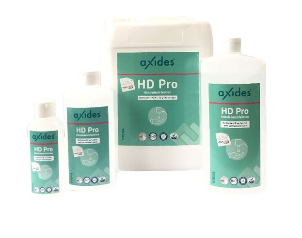 axides HD pro, alkoholische Händedesinfektion, viruzid, 1000 ml Flasche