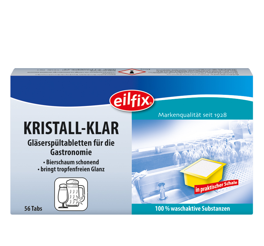 Eilfix Kristall-Klar Gläserspültabl. 56x10g