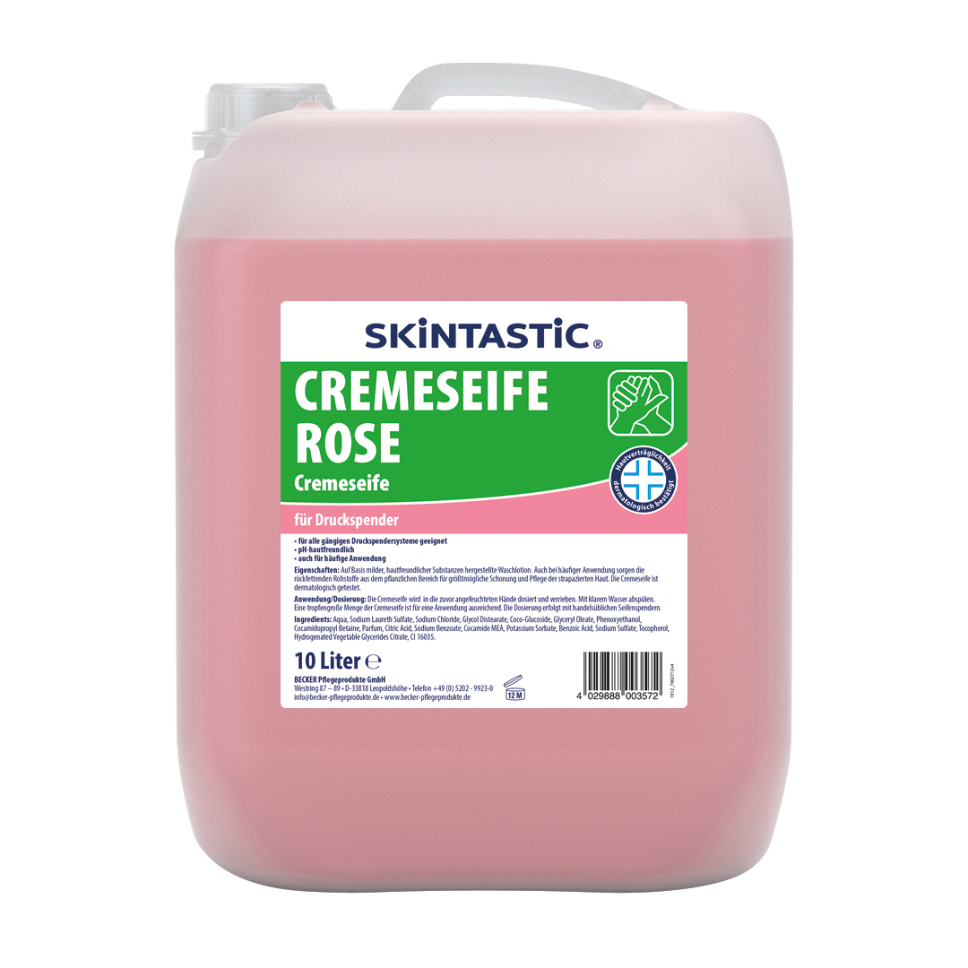 Skintastic Cremeseife rose 10 L