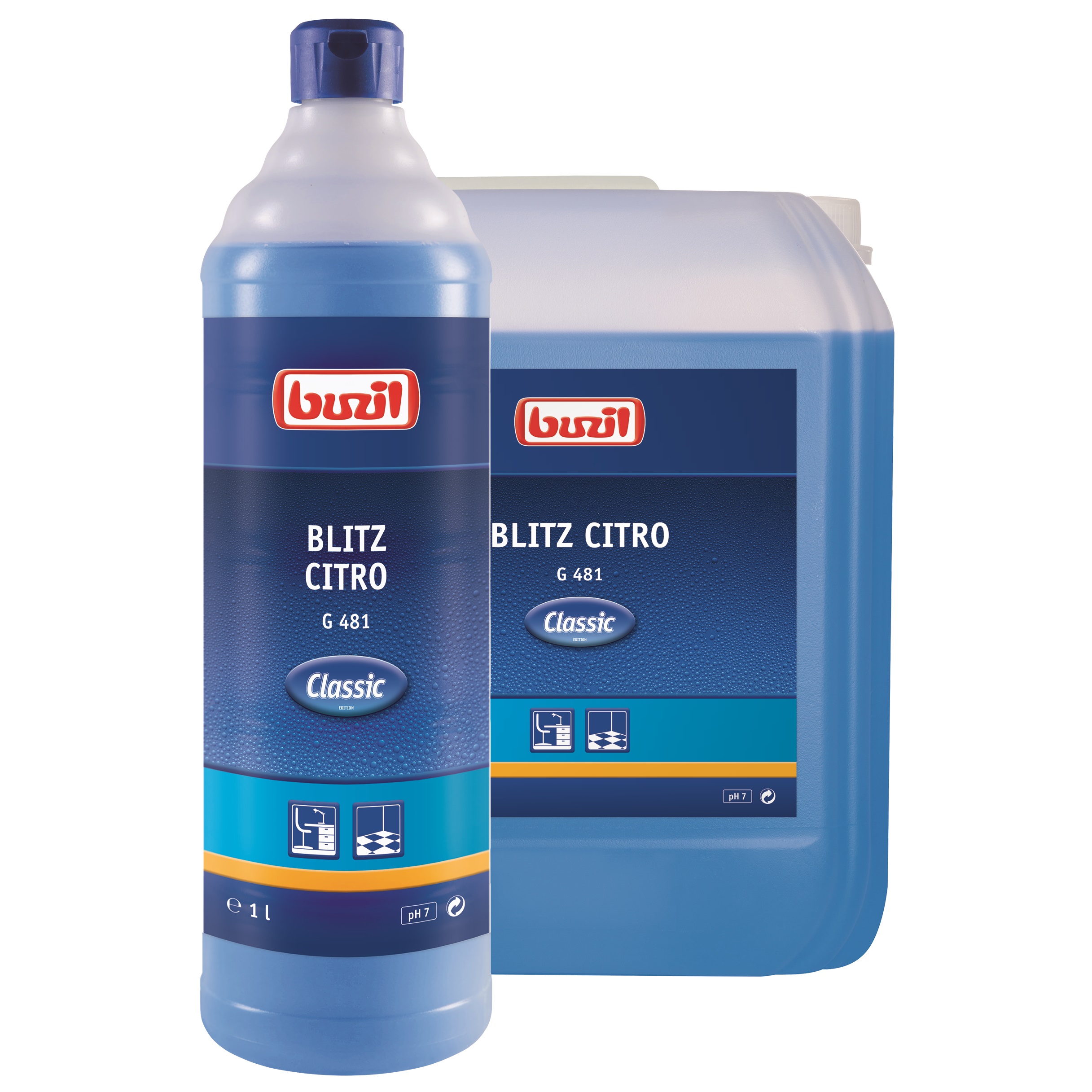 Buzil Blitz Citro G 481, neutraler Allesreiniger, 10 Liter Kanister