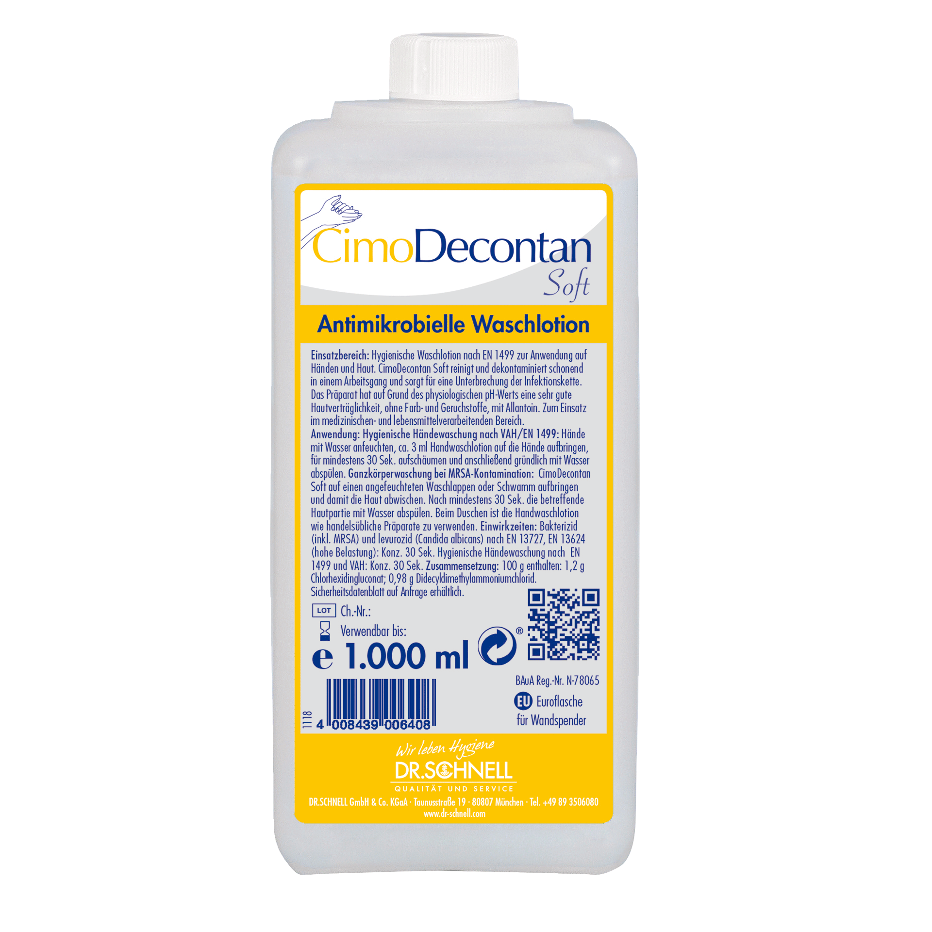 Dr. Schnell CimoDecontan Soft Antimikrobielle Waschlotion 1 L