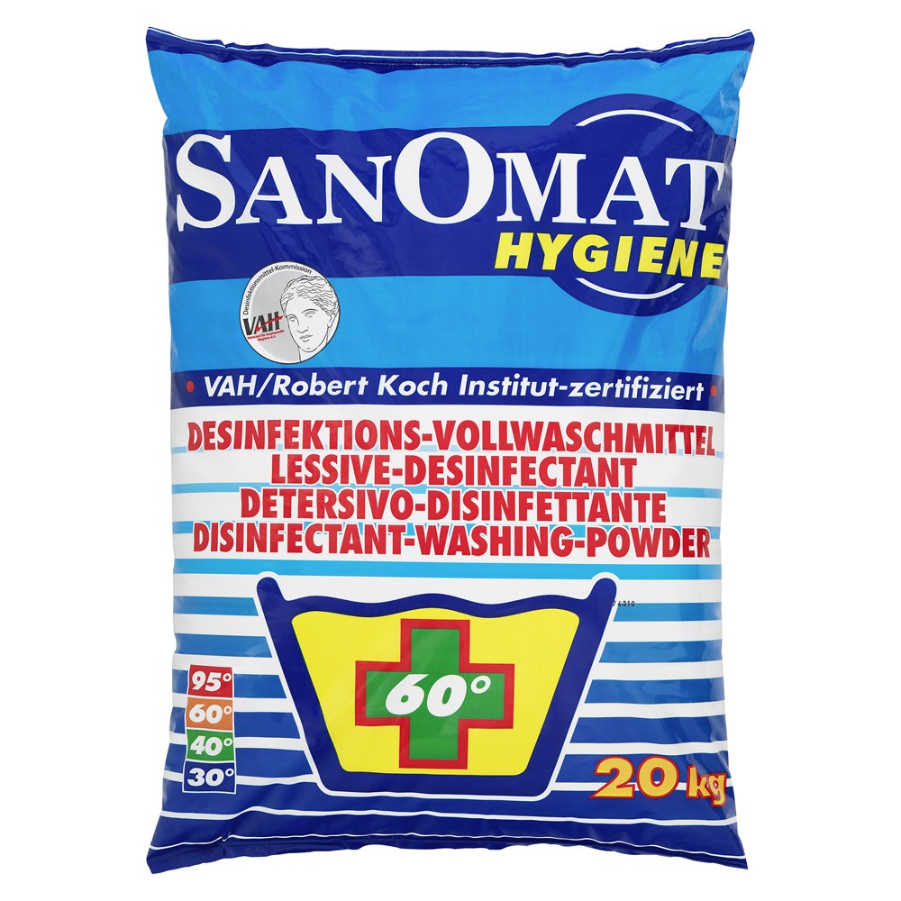 SANOMAT Hygiene Desinfektionswaschmittel, 20 kg Sack