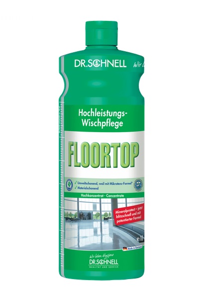 Dr. Schnell Floortop Hochleistungs-Wischpflege, 1 L Flasche