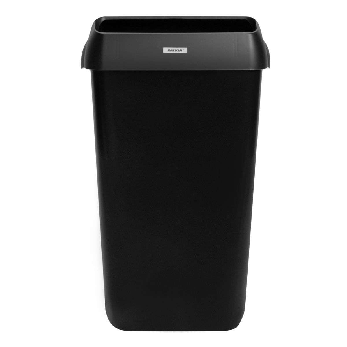 Katrin Inclusive Abfallbehälter mit Deckel, Kunststoff, 25 Liter, schwarz